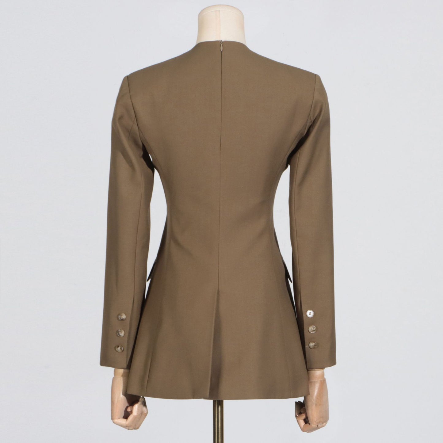Stylish Khaki Blazer Dress