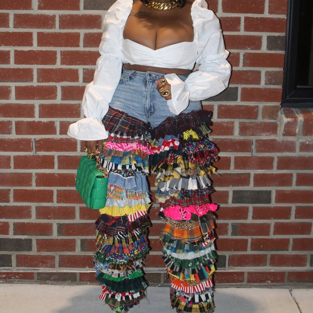 Bold Ruffle Queen Pants