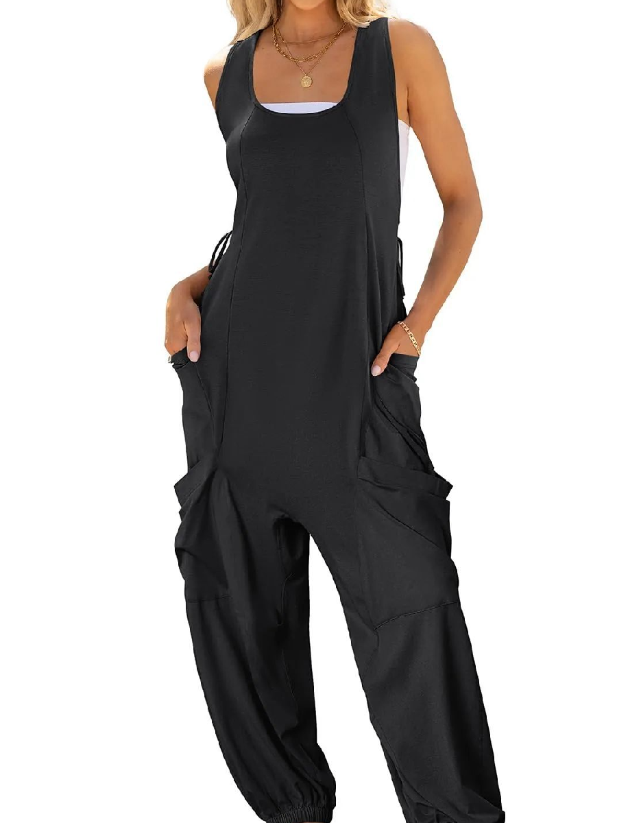 Comfy Double Pocket Loose Harlan Jumpsuit