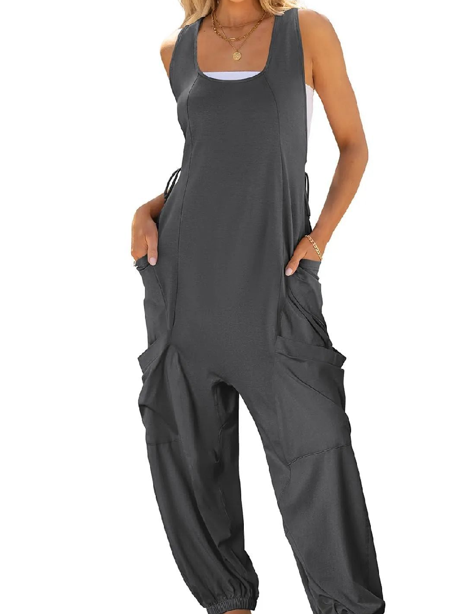 Comfy Double Pocket Loose Harlan Jumpsuit