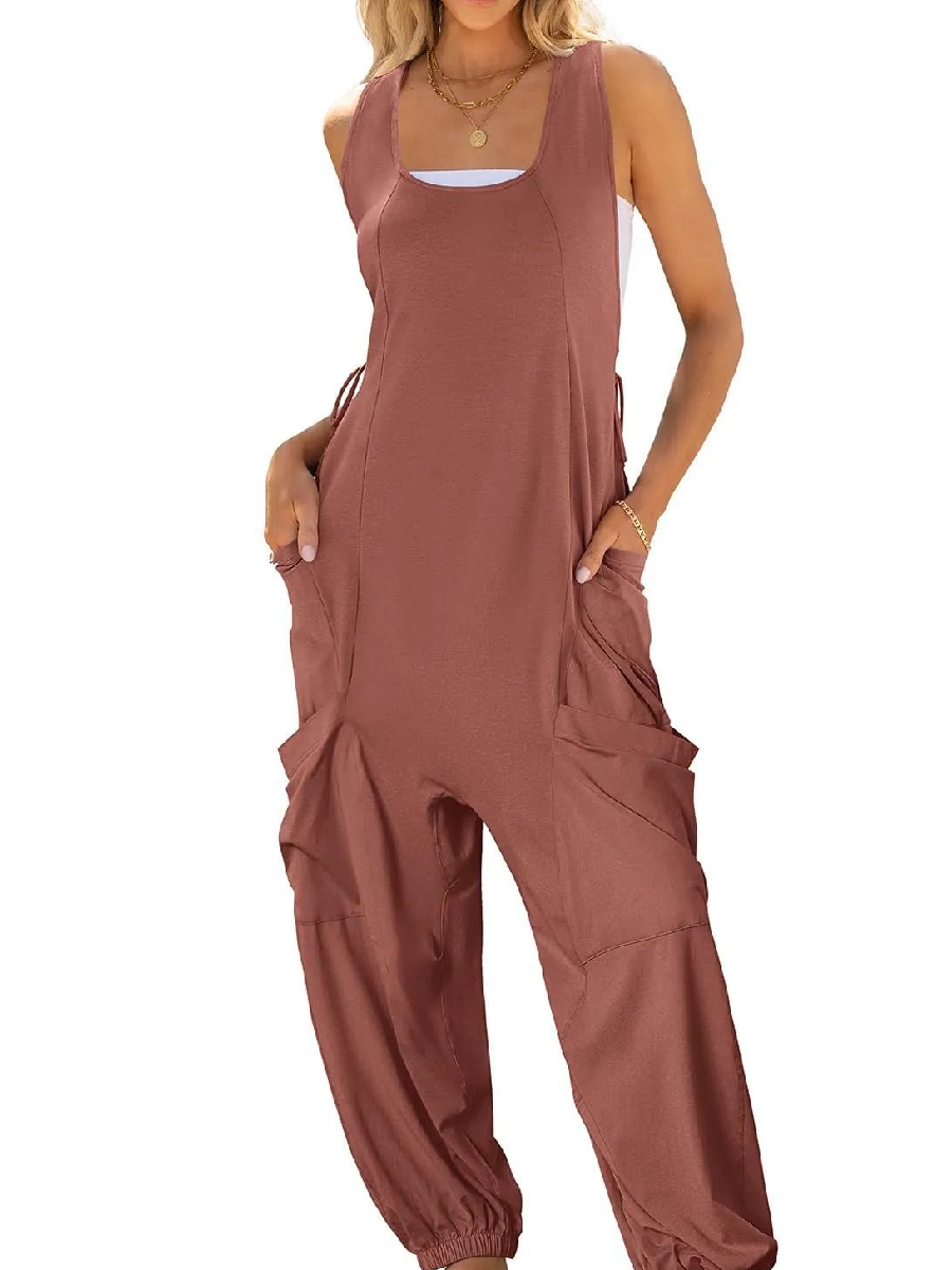 Comfy Double Pocket Loose Harlan Jumpsuit