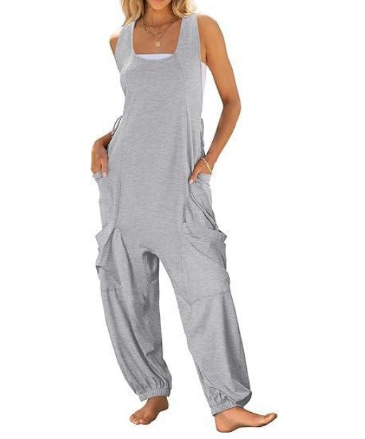 Comfy Double Pocket Loose Harlan Jumpsuit