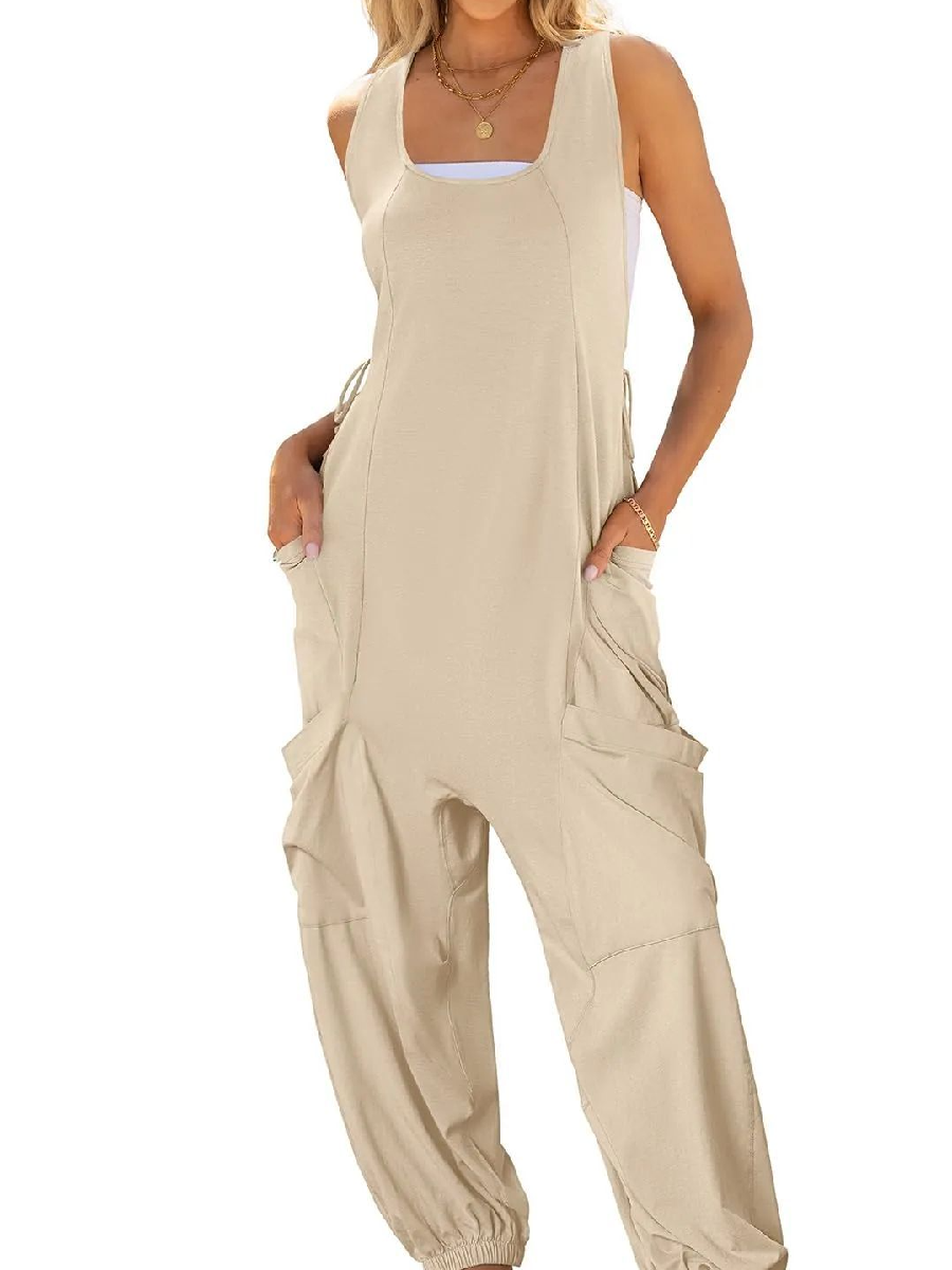 Comfy Double Pocket Loose Harlan Jumpsuit