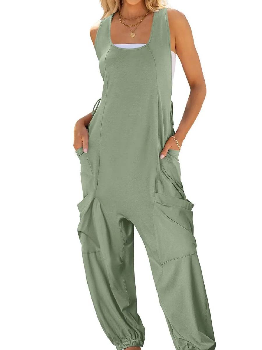 Comfy Double Pocket Loose Harlan Jumpsuit